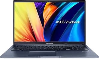 ASUS VivoBook 15 Slim Laptop, 15.6 inch FHD Display, Intel Core i5-1240P CPU, Intel Iris Xe Graphics, 8GB RAM, 512GB SSD, Fingerprint Sensor, Windows 11 Home, Quiet Blue, F1502ZA-DS52