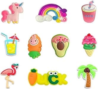 BOWNDY Animals Shoe Charms for Clog Shoes,Random Bulk Cute Girly Decoration Pin Charms for Men Women