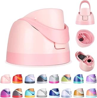 Replacement Lid for Owala Freesip, Compatible with Owala Cup 16oz 24oz 32oz 40oz, One Button Water Bottle Top Lid Replacement Accessory, Leakproof, BPA-Free, Pink