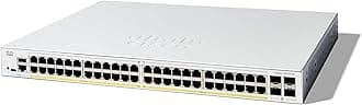 Cisco Catalyst 1300-48FP-4G Managed Switch, 48 Port GE, Full PoE, 4x1GE SFP, Limited Lifetime Protection (C1300-48FP-4G)