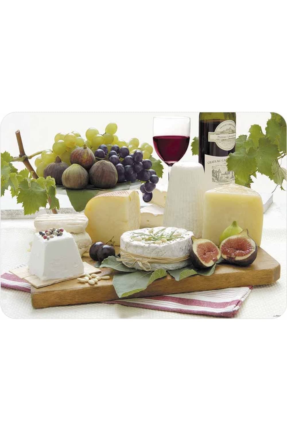Enjoy Cheese Medium Glass Worktop Protector 40X30Cm