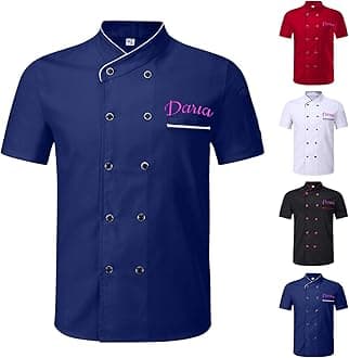 Custom Chef Coat Men Women Personalized Text/Logo Embroidered Shirt Chef Jackets Personalized Work Jacket Shirt Uniform