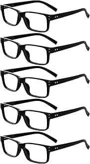 Eyekepper Vintage Reading Glasses-5 Pack Black Frame Glasses for Men Reading,Reader Eyeglasses Women