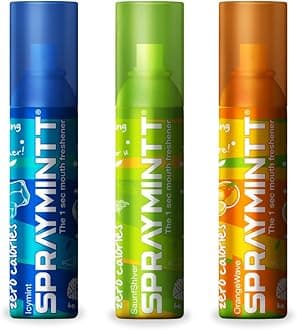 Spraymintt Mouth Freshener | Mukhwas | Breath Freshener | Oral Hygiene | 175+ sprays of instant long lasting with Zero Calories Freshness | Icymint flavour + Saunfshiver flavour + Orangewave flavour | 15g - Combo of 3