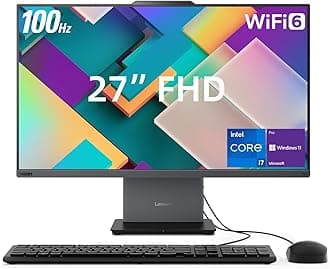 Lenovo ThinkCentre Neo 50a All-in-One Business Desktop, 27” FHD 100Hz Display, Intel Core i7-13620H, 32GB DDR5 RAM, 2TB SSD, Webcam, HDMI, Type-C, Wi-Fi 6, Wired Keyboard & Mouse, Windows 11 Pro