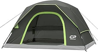 CAMPROS CP Tents for Camping 2/4/6 Person Tent Waterproof Windproof Double Layer Camping Tent, Easy Setup Dome Tent with Large Mesh Windows & Wider Door for Outdoor Camping & Hiking