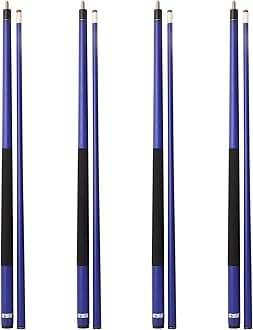 GSE Games & Sports Expert 58" 2-Piece Fiberglass Graphite Composite Billiard Pool Cue Sticks (Several Colors Available, Weight from 18oz, 19oz, 20oz, 21oz)