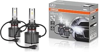 OSRAM HB3/HB4 LEDriving High and Low Beam Lamps for Cars with 12V Compatible, 9005DWSPK, 120% more brightness, 2000 lm, 54 W, White