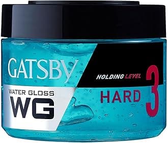 Gatsby Leather Water Gloss Hard, Blue, 300g