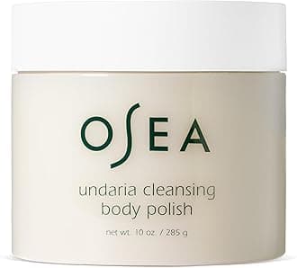 OSEA Undaria Cleansing Body Polish 10oz - Spa-Worthy AHA Body Exfoliator with Pumice & Undaria Seaweed - Nourishing Cleanser & Scrub - Clean Beauty - Vegan Care
