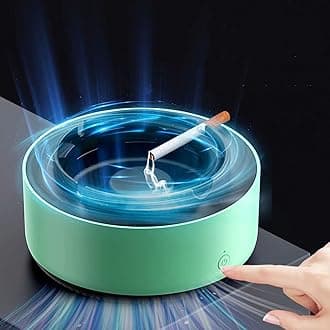 2 in 1 Air Purifier Multifunctional Smokeless Ashtray Air Purifier (Green)