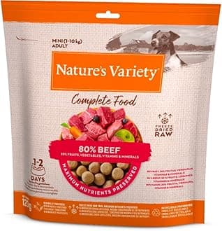 Nature's Variety Complete Freezed Dried Food Beef for Dogs Mini and Small - Case 7 x 120 g