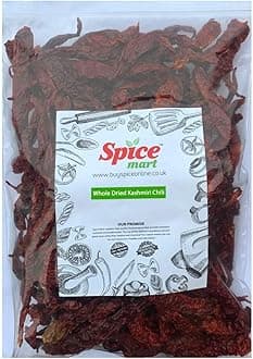 Kashmiri Chilli | Chillies Dried Whole Premium Quality Free UK P&P 25g-950g (950g)