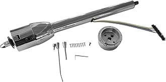 Chrome Tilt Manual Style Manual 28'' Steering Column w/Wheel Adapter No Key Hot Rod GM