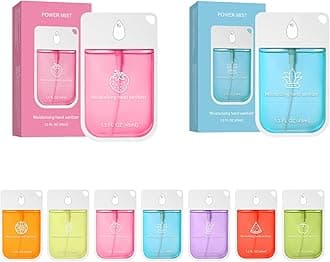 Power Mist Hydrating Hand Sanitizer Spray, Portable Power Hand Sanitizer Sprays, 10 Scents, Hand Sanitizers Travel Size Bulk Sanitizer Sprays for Adults And Kids (Strawberry Aloe Vera)