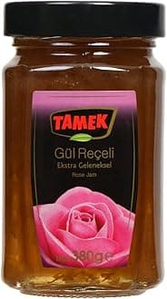 Turkish Rose Jam Preserve TAMEK Traditional Style 380 GR