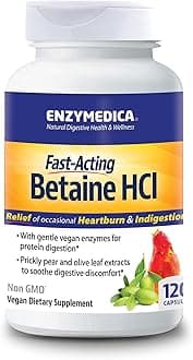 Enzymedica Fast-Acting Betaine Hcl Heartburn & Indigestion Relief Formula 180952