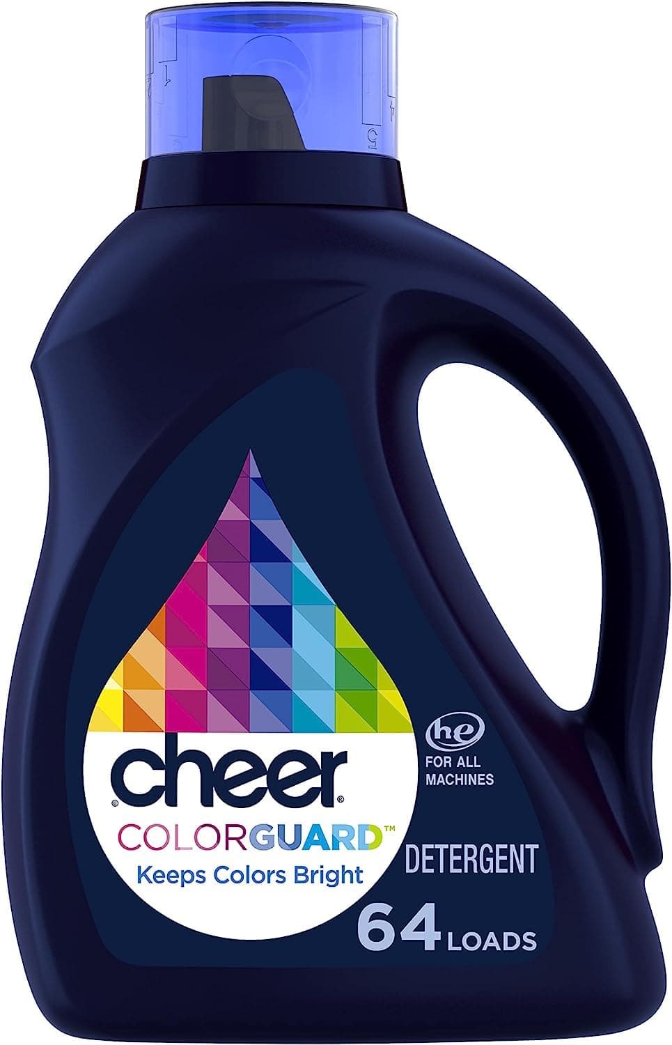 Cheer Liquid Laundry Detergent, 64 Loads, 92 fl oz, HE Compatible
