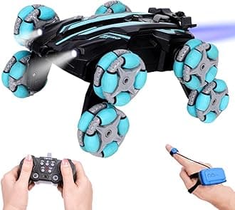 8WD Remote Control car,Gesture Sensing rc car 8 Wheels with Spray & Light, 2.4ghz rc Crawler for boy, 2 Rechargeable Batteries Christmas Toys Birthday Gifts for Kids 8 9 10 11 12