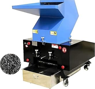 Plastic Shredder Crusher 2.2KW Heavy Duty Disintegrator Electric Chipper Granulator Plastic Bottle Cardboard Grinder Mill Rubber Bone Wood Crusher 220V