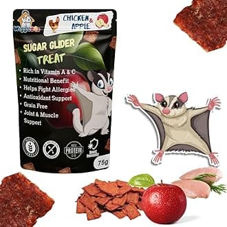Chicken & Apple Suger Glider Treat | Protein Rich | Great Antioxidants | Crunchy Healthy Snacks | 75g