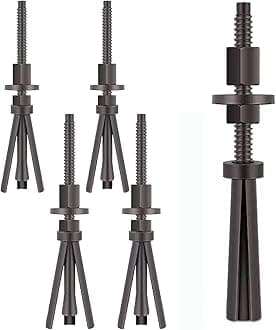 Quick Release Core Drill Stand Anchor Bolt & Nut Reusable Expansion Bolt M12 Threaded Bolt Perfect for Anchoring Core Drilling Machines, Rig Stands, Wall Saw Track and Wire Saws 5 Sets