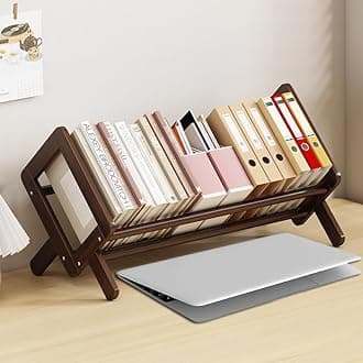 Fox Claw Wood Tilting Bookcase in Living Room/Home/Office, Desktop Book Shelf...