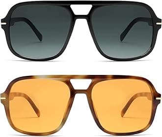 Retro Trendy Square Aviator Sunglasses Womens Mens 70s Classic Vintage Oversized Sun Glasses AR82173