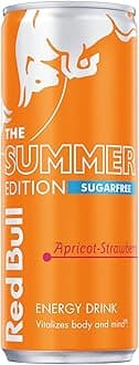 Red Bull Energy Drink Sugar Free Apricot Edition Apricot & Strawberry 250ml, 12 Pack