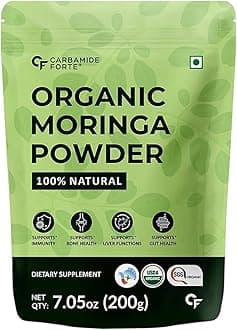 Natural Organic Moringa Powder | 200g Moringa Leaves Powder | Drumstick Leaves Powder for Immunity, Digestion & Energy