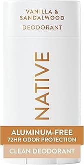Native Deodorant Contains Naturally Derived Ingredients, 72 Hour Odor Control, Deodorant for Women and Men, Aluminum Free, Vanilla & Sandalwood 2.65oz