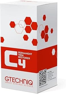 C4 Permanent Trim Restorer 30ml - Revitalizes Faded Trim | Restores Faded Plastic Trim, UV Resistant Coating for Long-Term Protection, Keeps Exterior Black & Glossy