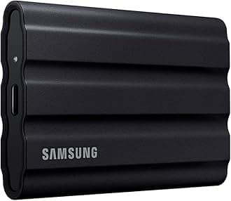 Samsung T7 Shield 4TB Portable SSD - 1050MB/s, Rugged, Water & Dust Resistant, for Content Creators - Black