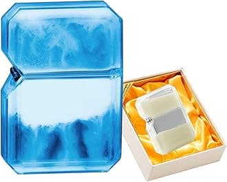 Windproof Torch Lighter, Luminous Quicksand Lighter, Butane Gas Lighter, Portable Lighter, Suitable for Men and Women Gifts(C)