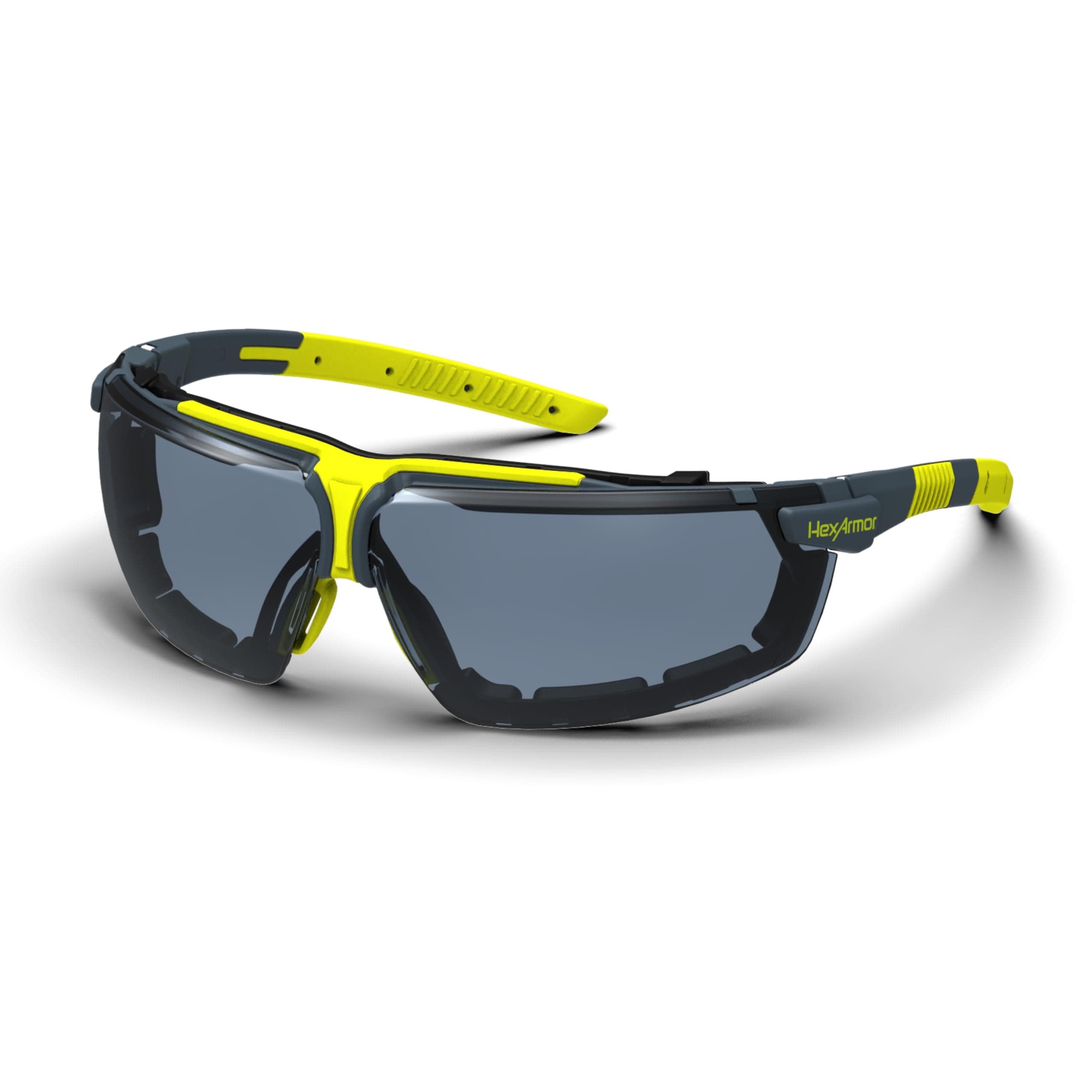 HexArmor VS300G Safety Glasses with Replaceable Foam Gasket, Variomatic Lens, TruShield Anti-Fog Coating