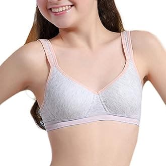 Phennie's Big Girls Training Bras Slim Soft Cup Hasp Teen Small Vest Design Wireless Bra