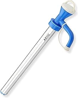 Arto Manual Hand Pump for Oil, Fuel and Other fluids for Kitchen, Garage, Useful for 15 litres Tin Cans, Bottle Fuel Transfer, Oil Dispenser Pump (Stainless Steel)