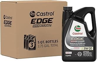 EDGE High Mileage 5W-20 Advanced Full Synthetic Motor Oil, 5 Quarts, Pack of 3