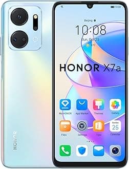 Honor X7a Dual SIM 128GB ROM + 4GB RAM Factory Unlocked 4G Smartphone (Titanium Silver) - International Version