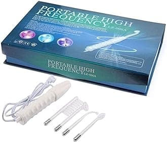 Dr. Pen Portable High Frequency Machine Facial Wand Acne for Skin Tightening Acne Spot Wrinkles Reducing Puffy Eyes Dark Circles Dispel Freckle 4 in 1 Handheld High Frequency Machine for Face & Hair
