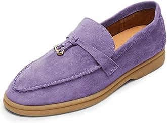 Milooey shoes Women's Round Toe Flat Loafers Comfort Slip On Moccasins Lightweight Driving Penny Loafer Casual Dress Walking Shoe Size 4-16 US