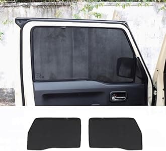 Fit for Suzuki Jimny 4-Door 2023 2024 2025 Auto Inner Door Window Anti-UV Windshield Sunscreen Dust Protector Cover，Sun Visor Shades Privacy Net Gauze Curtain Anti-Insect (Front Window Full)