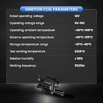 SYKRSS Set of 8 Ignition Coil UF413 Compatible with Chevy Silverado 1500 Avalanche Tahoe Suburban Yukon Sierra Escalade Grand Prix G8 H3 5.3L 6.0L V8 Replace 12570616 12611424