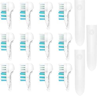 12 Pcs Fit for Oral B Toothbrush Heads Dual Clean Replacements Attachment Spin Brush Head Sensitive Refill Accessories fit for 4732 3733 4734