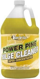 Star Brite Power Pine Bilge Cleaner Concentrate - Simple & Easy to Use - Pour in, Run Boat, Pump Out - Emulsifies Oil, Fuel & Leaves Bilge Clean with a Fresh Pine Scent