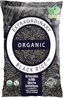 Big Green Organic Food- Extraordinary Black Rice, Gluten-Free, Non-GMO, Vegan, Kosher