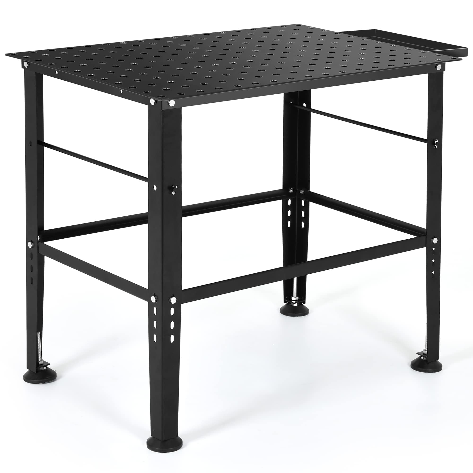 YITAHOME Welding Table, 36" x 24" Welding Table Top with 5/8" Holes, 0.12" Thick Fabrication Table, 1320lb Load Capacity Metal Workbench, Heavy Duty Carbon Steel Weld Table for Welding Sawing