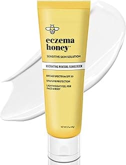 Hydrating Mineral Sunscreen - Lightweight SPF 30 Sun Cream - Body & Face Sunscreen for All Ages (1.7 Oz)