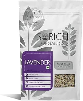 Sorich Organics Lavender Flower Herbal Tea 100 Gm - Helps in Glowing Skin | Pure & Natural Herbal Tea | Detox Tea