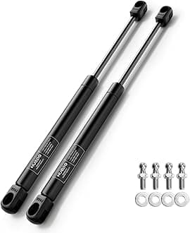 20 inch 150lb/667N Gas Shock Strut Lift Support for Tonneau Cover Camper RV Bed Basement Storage Doors Hatch Boat Lid Tool Box Custom Window Tanning Bed Struts Replacement Parts, Set of 2 by HUOPO